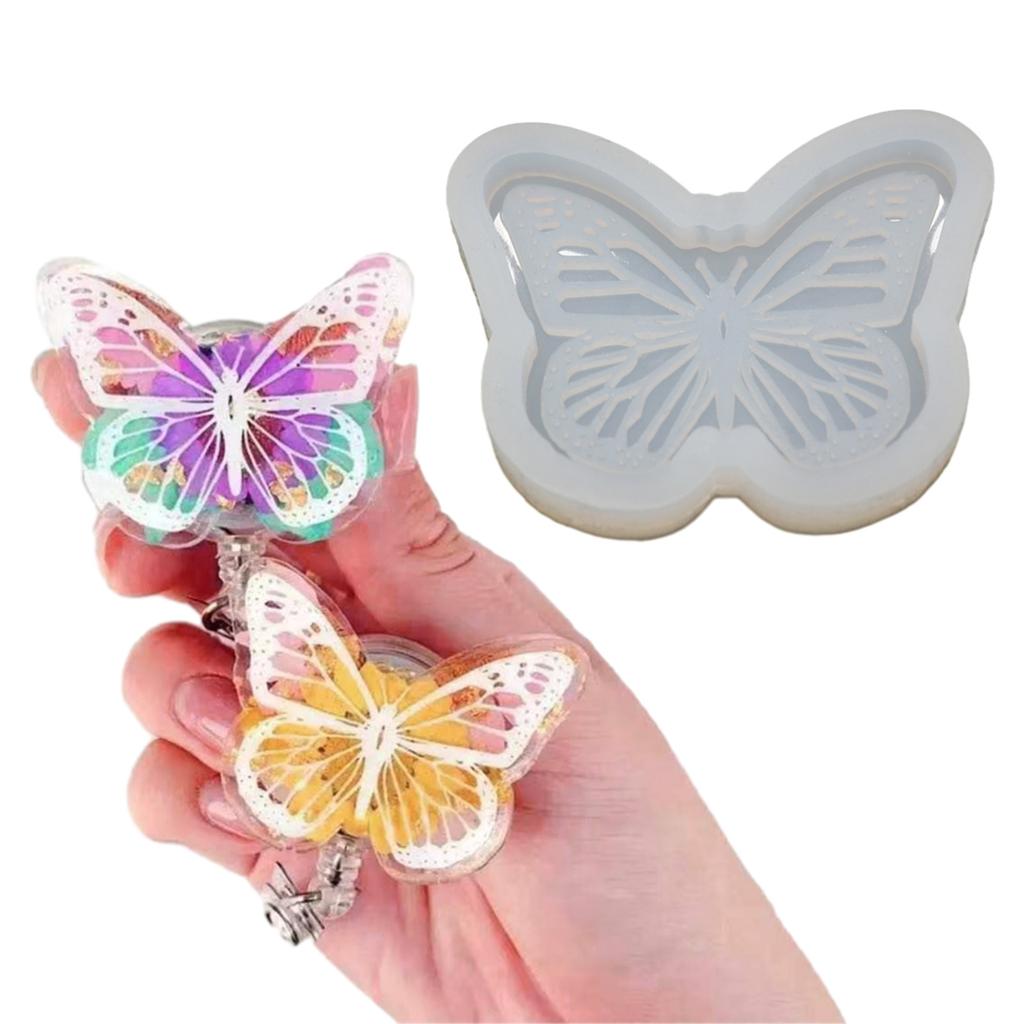 Flexible Silicone Mold Handmade Butterfly Earrings Moulds Pendant Molds Silicone Material Casting Mould for Bag Charm