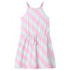 Children's Dress with Drawstring Sleeveless Pink 92/104/116/128/140