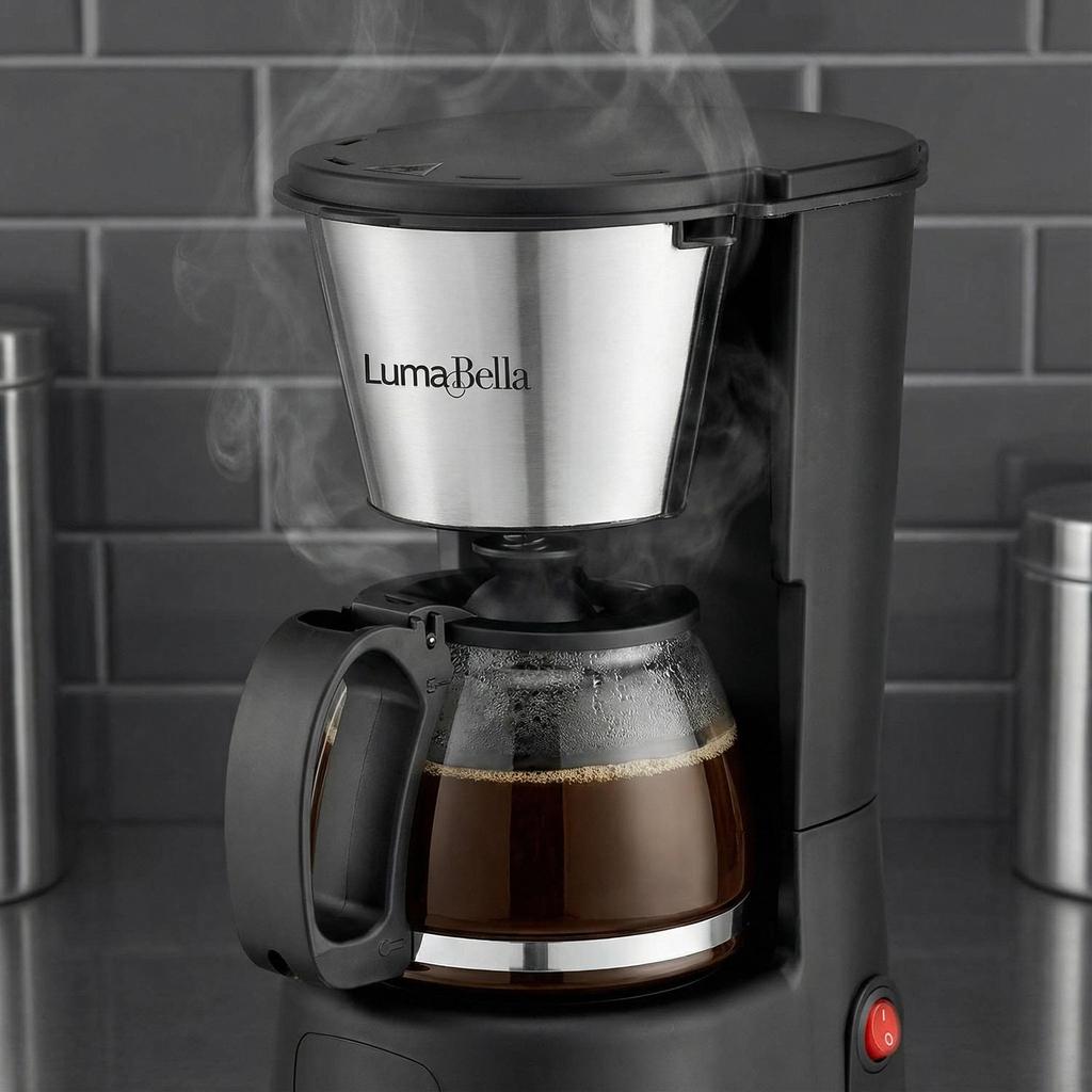 Полуавтоматическая европейская капельная кофеварка на 6 чашек, чайник на 750 мл