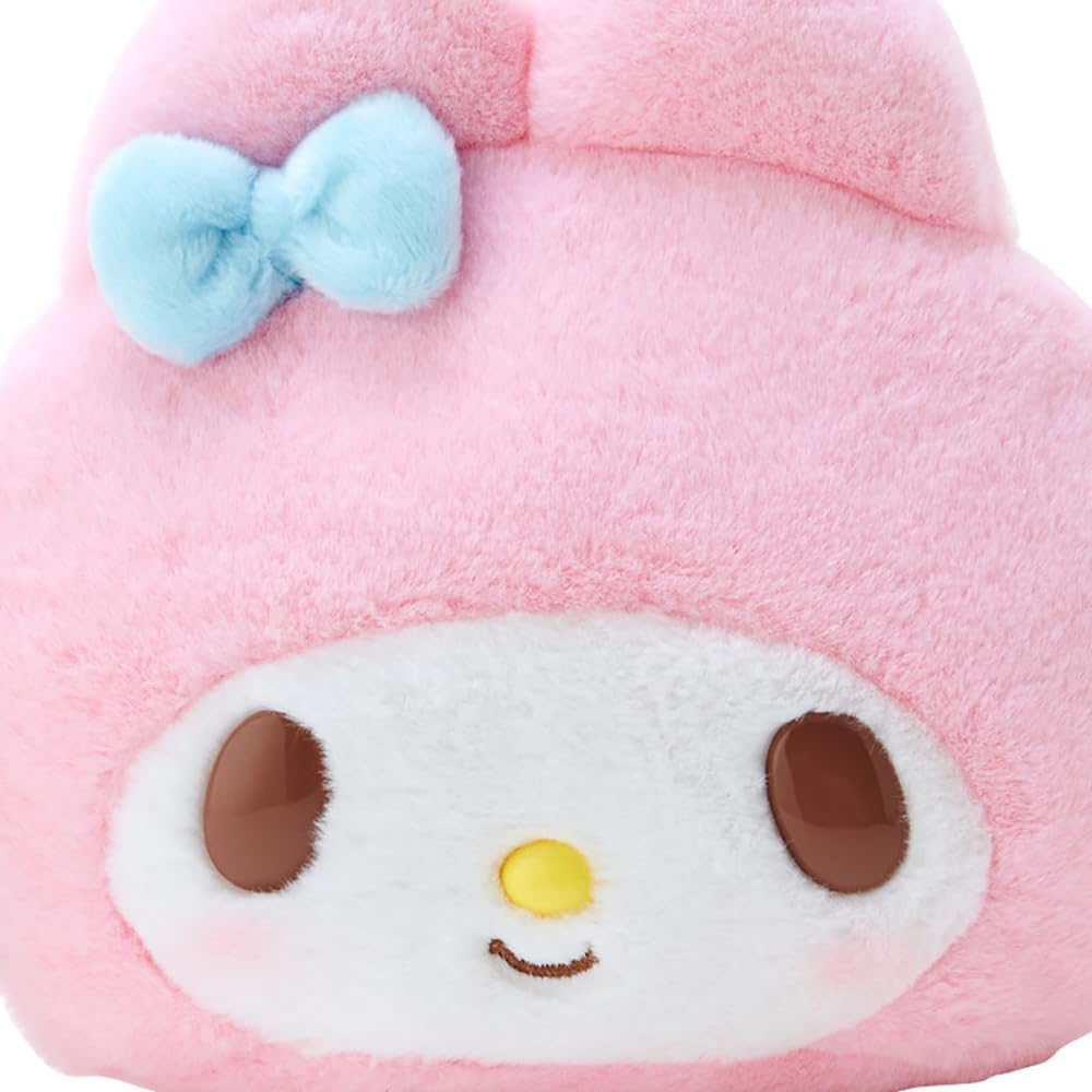 Sanrio My Melody Face-Shaped Pouch with Window, Character Grand Prize No. 2, 13.5 x 15.5 x 7 cm, Character 323837
