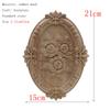 1Pc Unique Natural Floral Wood Carved Wooden Figurines Crafts Corner Appliques Frame Wall Door Furniture Woodcarving Decorative