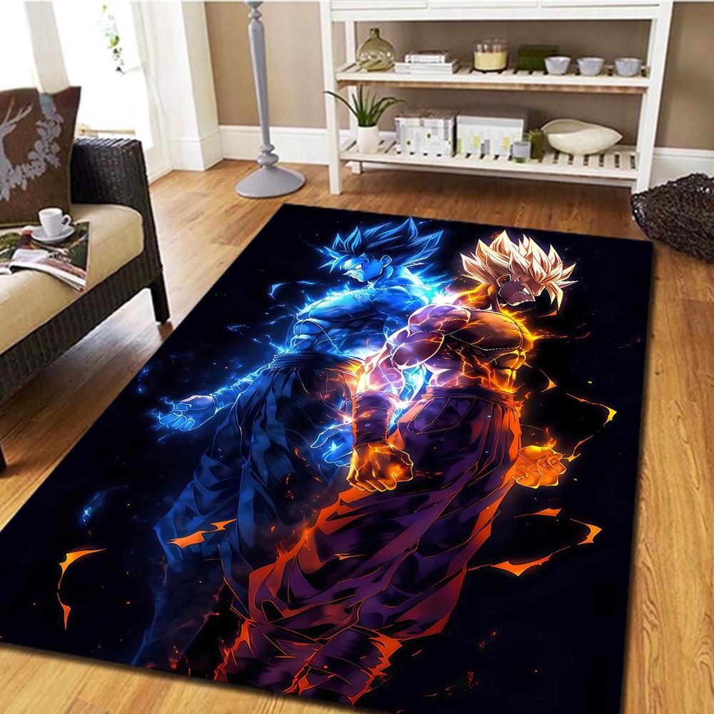 Son Goku Carpet, Cool Movie Home Decor Mat, Digital Print Bedroom Floor Rug, Living Room Play Mat -HYQ82