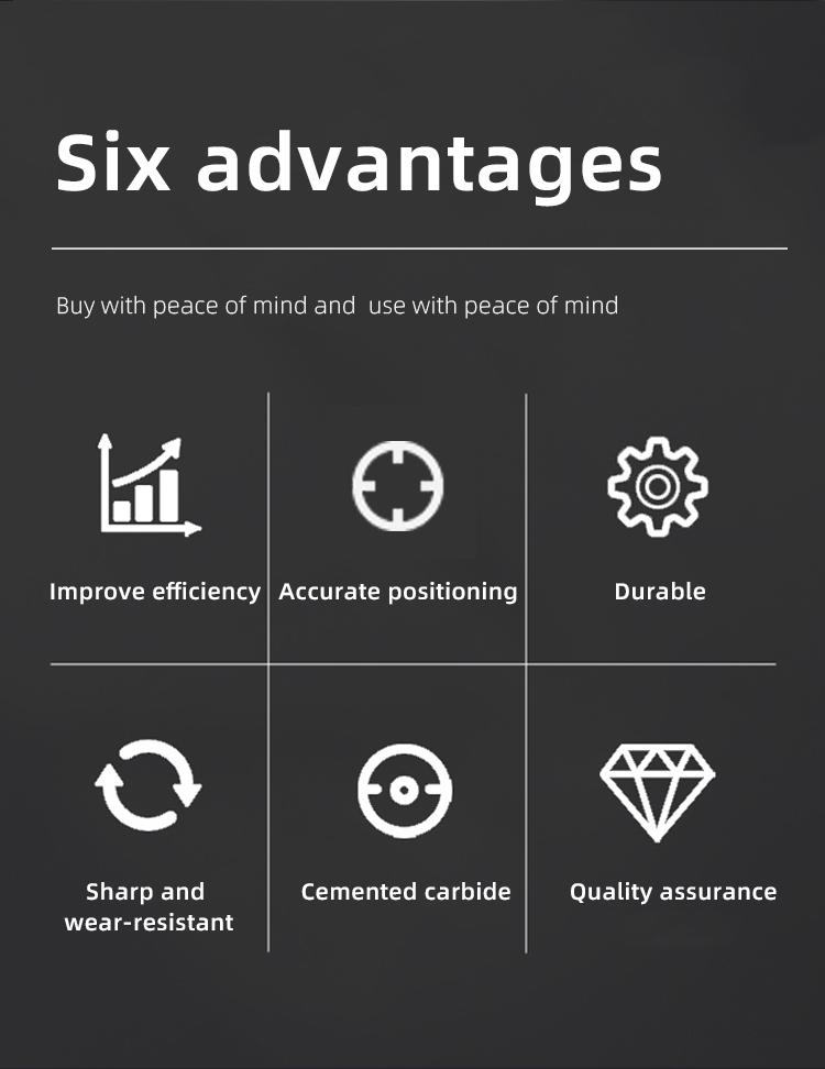 1 шт. 50-80 мм TCT твердосплавная фреза для металла толстых листов и алюминиевого сплава - Сверхпрочная корончатая пила