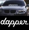 Премиальное качество Белые Стильные наклейки для стайлинга автомобиля для переднего и заднего лобового стекла, окна, двери