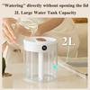 1 Pcs Air Humidifier 2L Large Capacity Double Nozzle, with LCD Humidity Display Fragrant Essential Oil Diffuser HMM CDN
