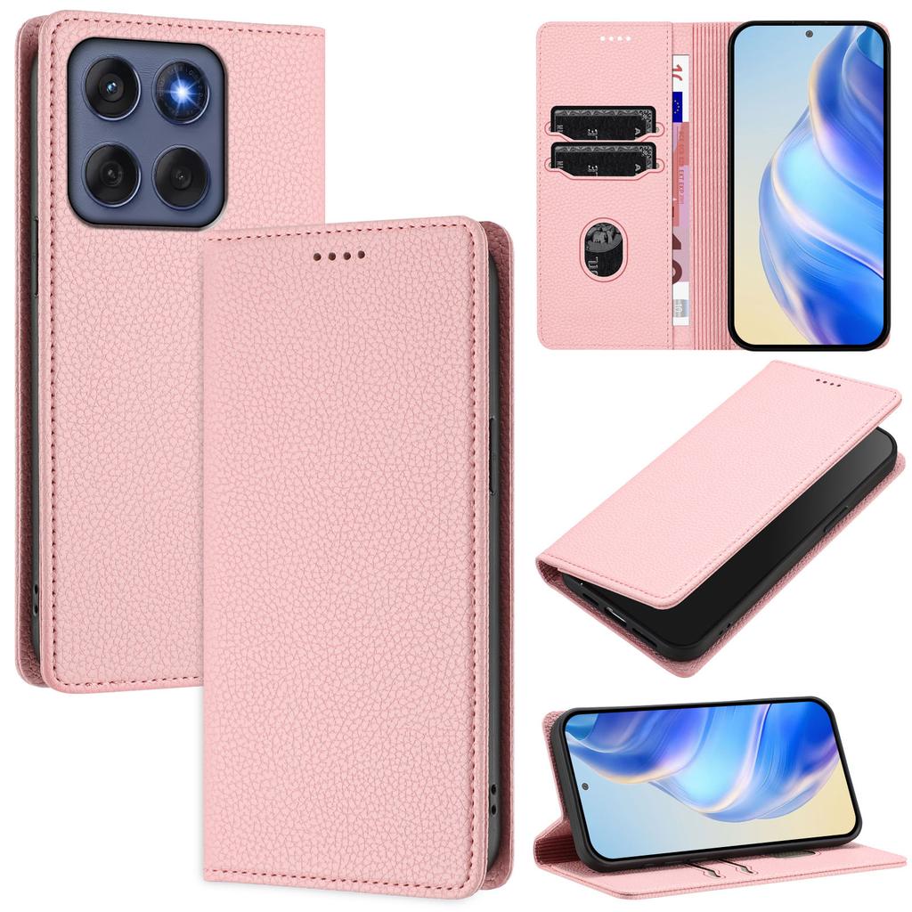 For Motorola Edge 60 Fusion 5G Wallet Case RFID Blocking Litchi Texture Leather Mobile Cover