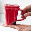 Coffee Cup Daily Use Bar Accessories Water Creative Wheelie Bin Mug Trash Can for