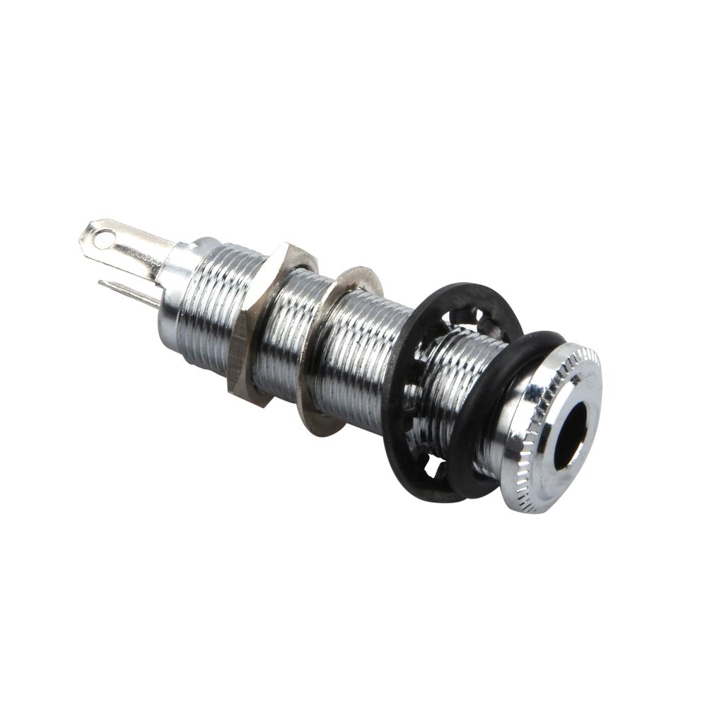 Copper Stereo Guitar Bass Barrel Output Jack Plug Mono Input Jack Sockets Jack Socket Plug Electric Guitar Bass Parts