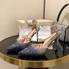 Fashion Comemore Gradient Colour Sequins High-heeled Women Shoes Temperament Crystal Wedding Banquet Pumps Sexy Stiletto Heels Women