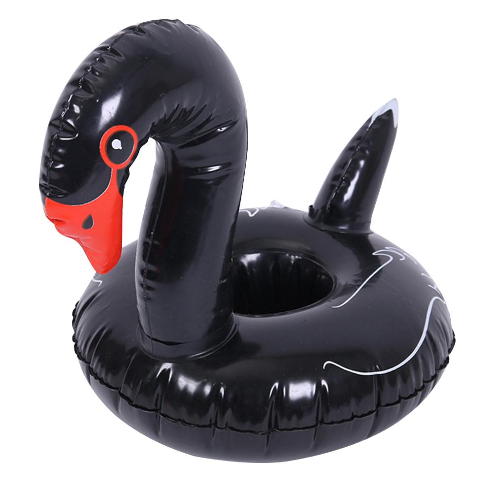 Inflatable Cup Holder PVC Swan Beverage Glass Holder Portable Water Inflatable Coasters for Holiday Birthday Party