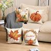 Cross Border Autumn Thanksgiving Pillow Cover Pumpkin Decoration Cushion Pillow Cover Living Room Sofa Pillow Cover