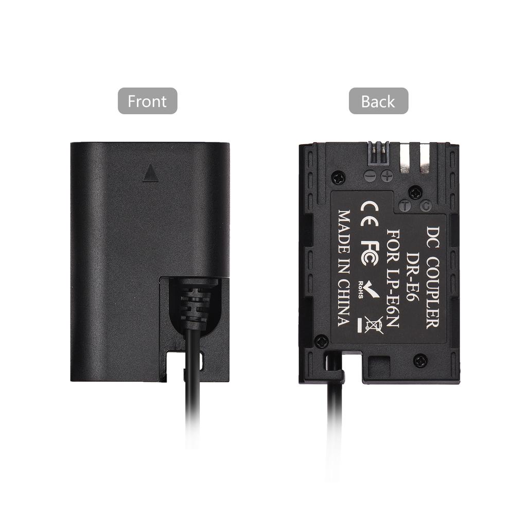 Кабель PD USB TypeC к DRE6, фиктивная батарея, переходник постоянного тока LPE6N, замена для Canon EOS 60D 70D 80D