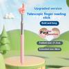 Durable Stainless Steel Teaching Pointer Telescopic Rod Finger Design Teaching Stick Classroom Finger Teachers