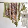 90 * 90cm New Twill Silk Simple Sun Protection Warm Large Square Scarf Shawl Headscarf For Women