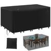 Rectangular Patio Heavy Duty Table Cover -  Tough Canvas Waterproof Outdoor Dining Table and Chairs General Purpose Furniture Co