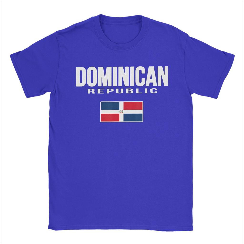 Vintage T Shirt Summer DR Dominican Republic Flag Republica Dominicana Souvenir TShirts for Unisex Plus Size Short Sleeve Tees