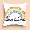 Радужная пара, милая наволочка с любовью, домашняя одежда, наволочка из полиэстера, чехол для диванной подушки, украшение для вечеринки, домашний декор, наволочка