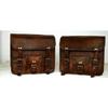 2 Motorcycle Saddlebags 2 Side Pouch Brown Leather Pouch Panniers Saddle 2 Bags