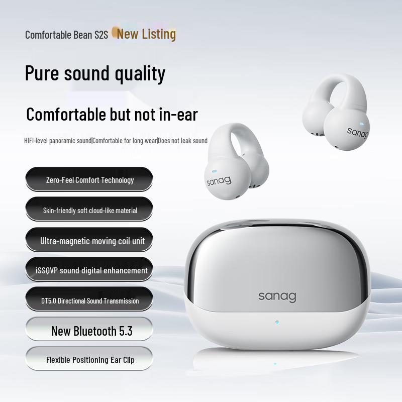 SANAG S2S True Wireless Ear Clip Sports Headphones