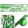 Car-Styling  3D 5D Carbon Fiber Car Interior Center Console Color Change Molding Stickers Decals For  VW Passat B6 2007-2011