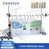 ZS-YTDP10 Электрический цифровой мембранный насос Машина для розлива жидкостей 3-4000 мл Для жидкого парфюма, воды, сока, эфирного масла С 10 головками