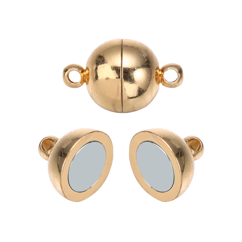 5 Sets Ball Shape Round Strong Magnetic Clasps Magnet End Clasp Connectors For Jewelry Making DIY Bracelet Necklace Accessories