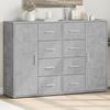 VidaXL Buffets 2 Pcs Concrete Grey 60x31x84 Cm Engineered Wood, Storage Cabinet, Entryway Furniture, Accent Furniture, 3276591