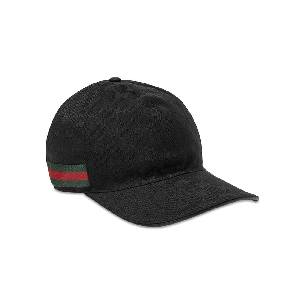 Gucci Кепки-бейсболки из канваса с двойным G Мужские Черные (унисекс) Кепки 200035 KQWBG 1060
