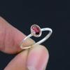 Garnet Gemstone, January Birthstone, Solid 925 Sterling Silver, Handmade Ring, Jewelry For Woman And Unisex , Oval Gemstone Ring