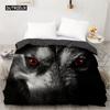 Комплект постельного белья с изображением волка размера King Queen Boho Wolf Twin, комплект постельного белья с изображением диких животных, 2/3 предмета из полиэстера, пододеяльник