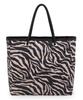 Официальная большая сумка-тоут 2 в 1 из рафии TOTE/1113 Женская Зебра/Черный