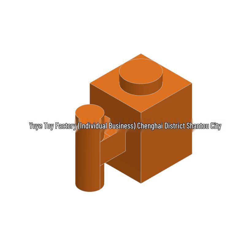 Small Particle Building Blocks: 1x1 Single-Sided Handle Brick - Educational Toy & Universal Accessory