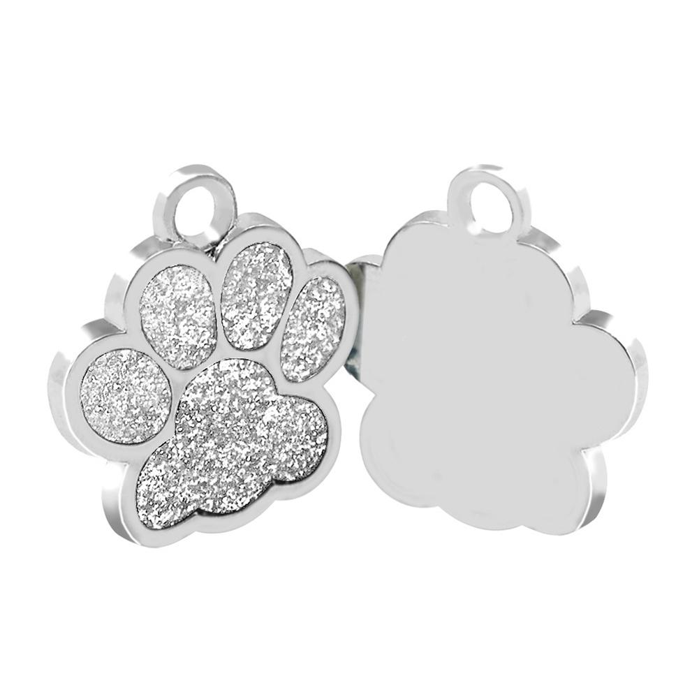 Pet Supplies Dog Paw Print Anti-lost Tag Zinc Alloy Loose Powder Pendant Accessories