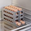 Slide Egg Storage Box Refrigerator Side Door Storage Box Egg Rolling Food Grade Egg Holder Tray Automatic Egg Rolling Egg