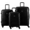 SET OF 3 HARD SUITCASES Black CH3 (SIZES S, M, L)