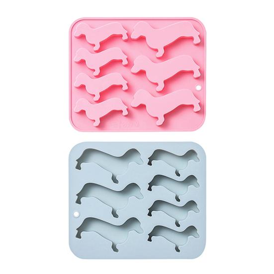 Силиконовая форма для льда в форме таксы, форма для шоколадных конфет, для печенья, для мастики