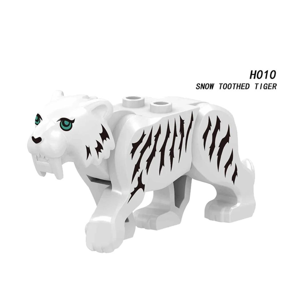 Животные Строительные Блоки Город Маленькие Большие Украшения Панда Собака Овца Свинья Корова Зоопарк Олень Монстр Крокодил Тигр Волк Орел Подарок Мальчику Игрушка
