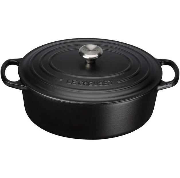 Чугунная жаровня Le Creuset Signature овальная 35 см чёрная (21178350000430)