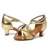 Туфли для латинских танцев на среднем каблуке 5 см, женские туфли для бальных танцев, туфли для танго и сальсы