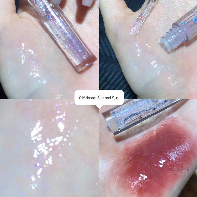 HER ORANGE Fairy Hydrating Lip Nectar Jelly Glass Lipstick Nourishing Moisturizing Lipstick Priming Air Glaze Lip Glaze