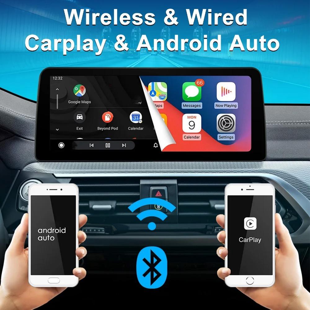 12,3-дюймовый Carplay автомобильный радиоприемник мультимедийный плеер для BMW X5 X6 2008-209 CIC система дисплей экран Bluetooth