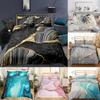 3D Digital Printing Three-Piece Set, Quilt Cover, Bed Sheet, Pillowcase, Marble Kit