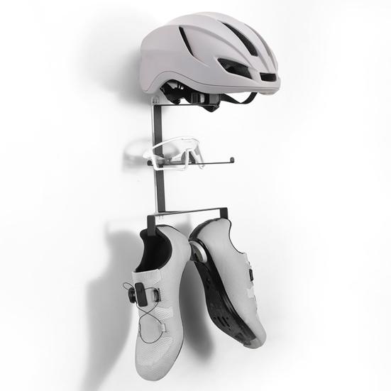 Настенный держатель для шлема мотоцикла, прочный стальной мотоциклетный спортивный шлем для велосипеда, очки, обувь, насос, стойка для демонстрации велосипедного оборудования