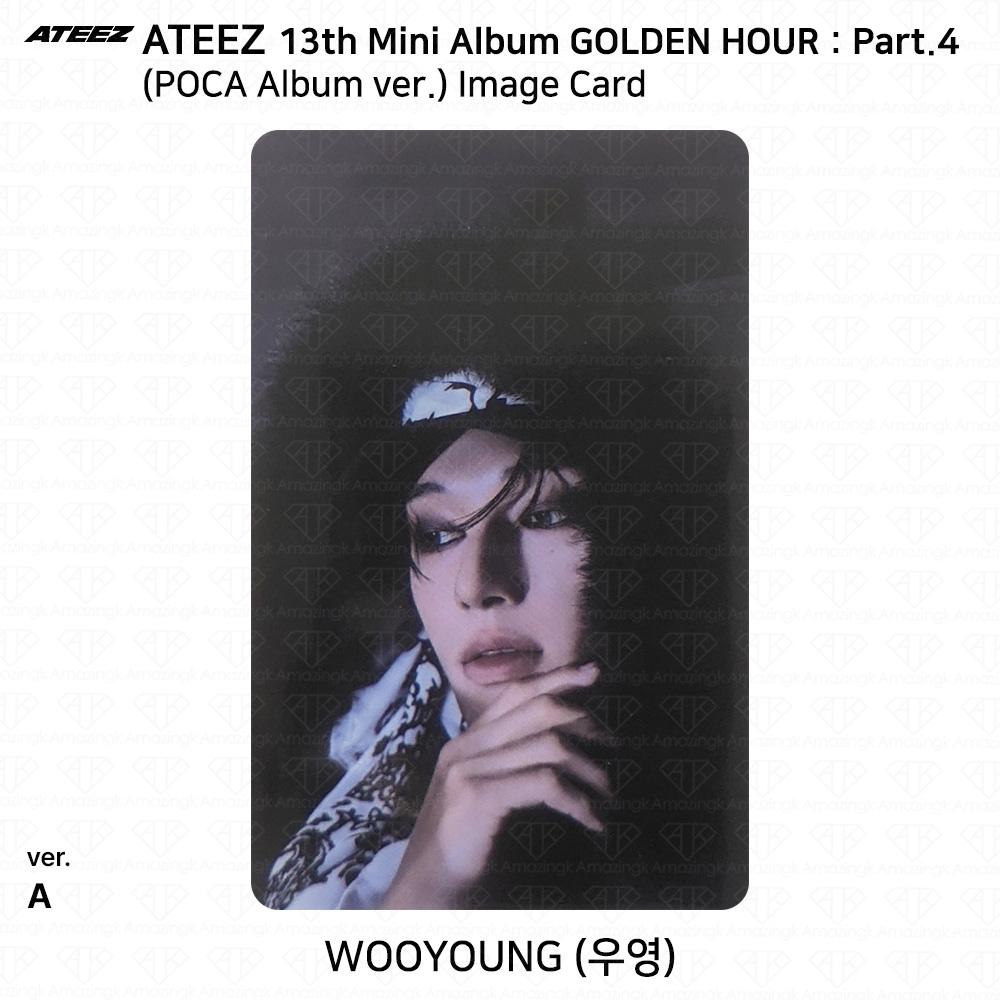 ATEEZ 13-й мини-альбом Golden Hour Часть 4 POCA Альбом версия. Фотокарта