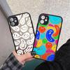 Забавные чехлы для телефонов с триповым смайликом для iphone 11 12 13 Pro Max 6s 7 8 Plus SE2020 X XS MAX XR, жесткий матовый противоударный чехол