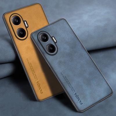Для Poco F7 Чехол Роскошный Чехол для телефона из искусственной кожи Для Xiaomi PocoF7 Redmi Turbo 4 Pro 5G Задняя крышка Матовый силикон Полная защита