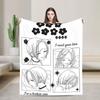 Nana Hachi  Manga Knitted Blanket Anime  Flannel Throw Blanket Summer Air Conditioning Portable Soft Warm Bedsprea