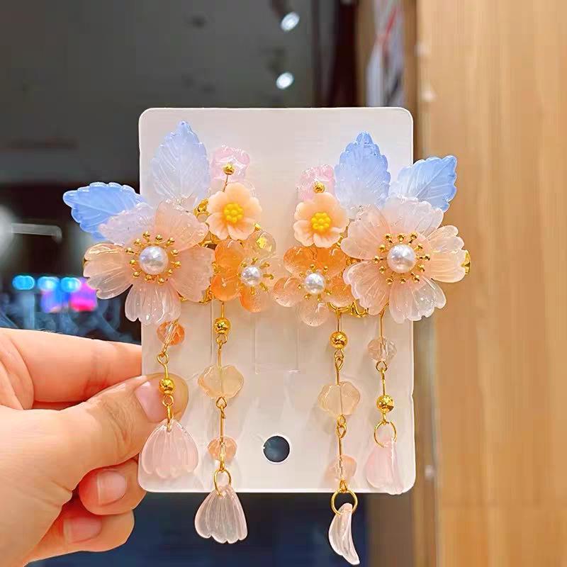 Китайские заколки для волос в стиле принцессы с кисточками - Аксессуары для волос Ханфу в древнем стиле для женщин и девочек