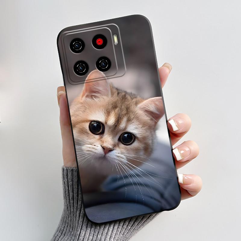 Милый Мультяшный Чехол Для ZTE Blade A56 Z2473 Nubia A56 Печатный Корпус Для Blade A56 Pro Защитная Крышка Мягкий Силикон Черный Корпус