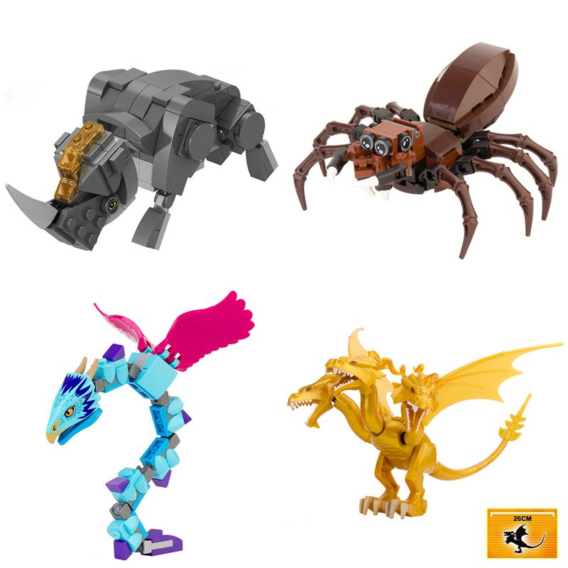 Серия фильмов Звездные войны Смауг Тролль Дьюбэк Ранкор Джабба Большой размер Кирпичики Строительство Аниме Фигурки Игрушки для детей Подарок